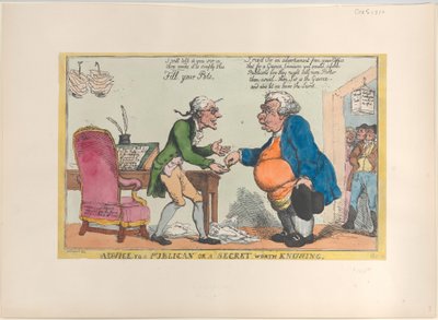 Consiglio a un Pubblicano, o un Segreto da Conoscere da Thomas Rowlandson