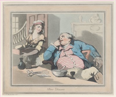 Dopo cena, 1790 da Thomas Rowlandson