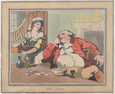 Dopo Cena, 22 Ottobre 1789 da Thomas Rowlandson