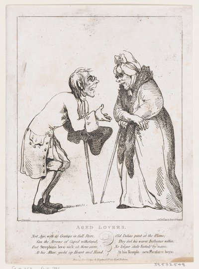 Amanti anziani, 2 gennaio 1797 da Thomas Rowlandson
