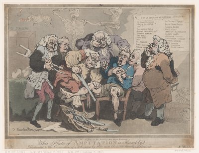 Amputazione, 17 febbraio 1786 da Thomas Rowlandson