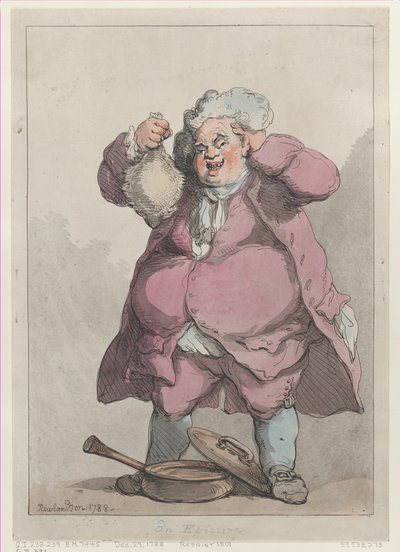 Un epicureo, [29 dicembre 1788], ripubblicato 1801 da Thomas Rowlandson