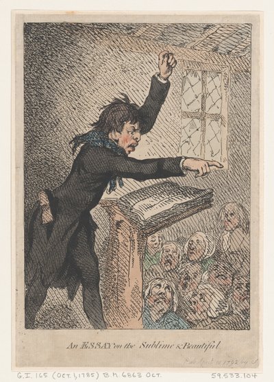 Un Saggio sul Sublime e il Bello da Thomas Rowlandson