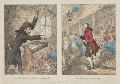 Saggio sul sublime e sul bello, Il discorso della fanciulla da Thomas Rowlandson