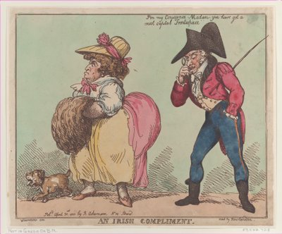 Un complimento irlandese, 30 aprile 1800 da Thomas Rowlandson