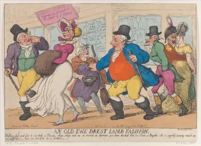 Una vecchia pecora vestita alla moda di un agnello, 25 ottobre 1810 da Thomas Rowlandson