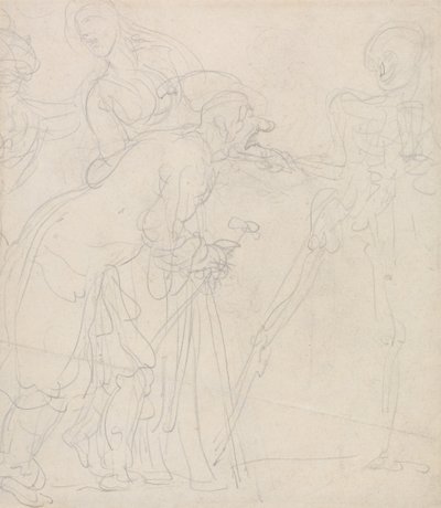 Un vecchio schernito dalla morte da Thomas Rowlandson
