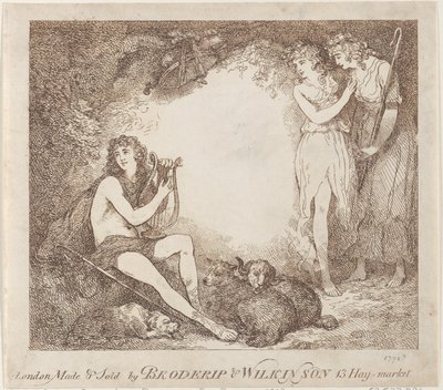 Apollo, Lyra e Daphne Cartolina illustrativa di Marian, un