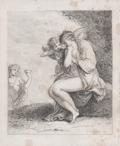 Arianna a Nasso avvicinata da Bacco, ca. 1790 da Thomas Rowlandson