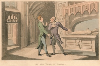 Alla tomba di Laura, 1821 da Thomas Rowlandson