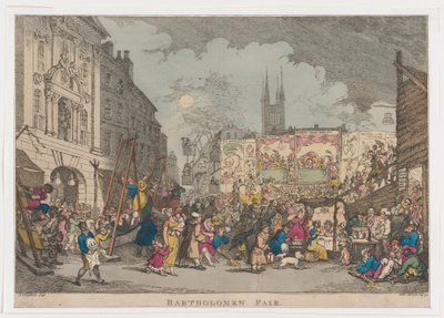 Fiera di San Bartolomeo, 1807 da Thomas Rowlandson