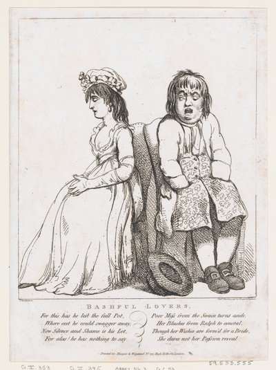 Amanti timidi, 15 marzo 1798 da Thomas Rowlandson