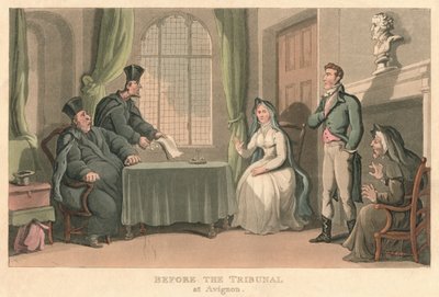 Davanti al tribunale di Avignone da Thomas Rowlandson