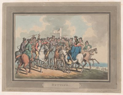 Scommesse [Il palo delle scommesse], 1 gennaio 1799 da Thomas Rowlandson