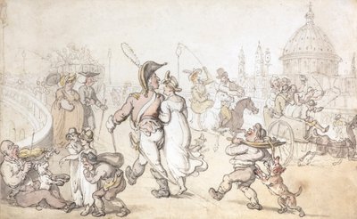 Ponte di Blackfriars da Thomas Rowlandson