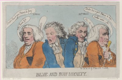 Lealtà blu e buff da Thomas Rowlandson