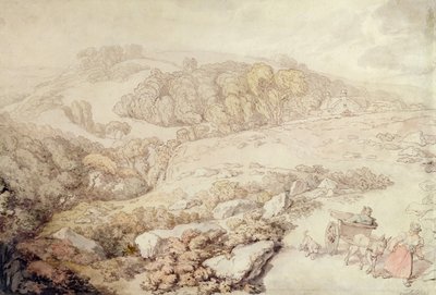 Bodmin Moor, North Cornwall, c.1825 da Thomas Rowlandson