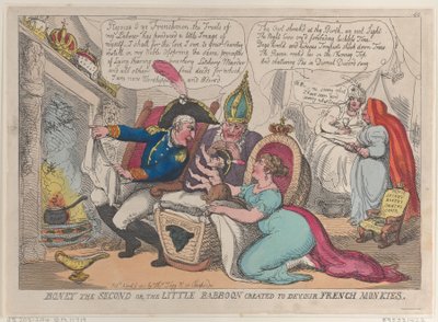 Boney il Secondo o il piccolo babbuino creato per divorare le scimmie francesi, 9 aprile 1811 da Thomas Rowlandson