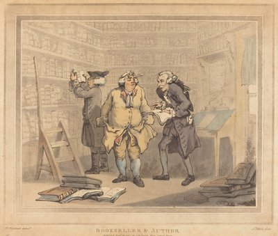 Libraio e autore da Thomas Rowlandson