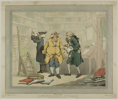 Libraio e autore da Thomas Rowlandson