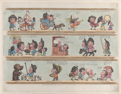 Bordi per stanze e saloni, Tavola 8 da Thomas Rowlandson