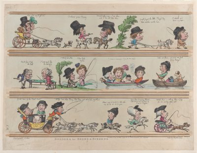 Bordi per stanze e schermi, Piatto 7 da Thomas Rowlandson