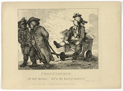 Il giro delle Ebridi di Boswell: Frontespizio da Thomas Rowlandson
