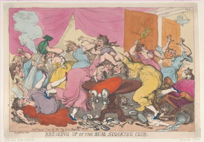 Scioglimento del Blue Stocking Club da Thomas Rowlandson
