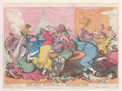 Scioglimento del Club delle Calze Blu da Thomas Rowlandson