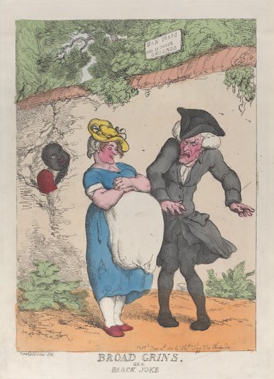 Grandi risate, o una barzelletta nera, 4 giugno 1812 da Thomas Rowlandson