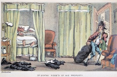 Furto - in “I tre tour del Dottor Syntax: alla ricerca del pittoresco, della consolazione e di una moglie” di William Combe da Thomas Rowlandson