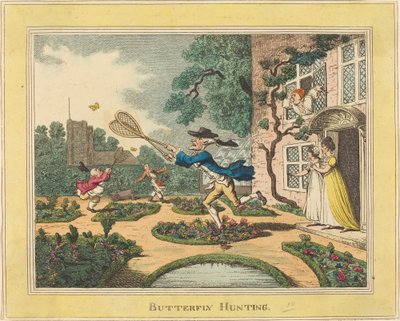 Caccia alle farfalle da Thomas Rowlandson