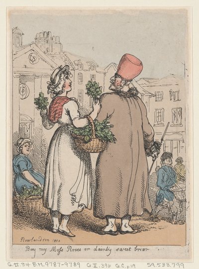 Compra le mie rose muschiate, o dolce briar da Thomas Rowlandson