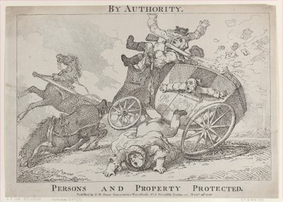 Per autorità. Persone e proprietà protette, 24 novembre 1785 da Thomas Rowlandson