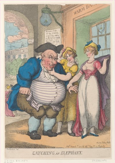 Catturare un elefante da Thomas Rowlandson