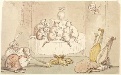 Gatti e scimmie da Thomas Rowlandson