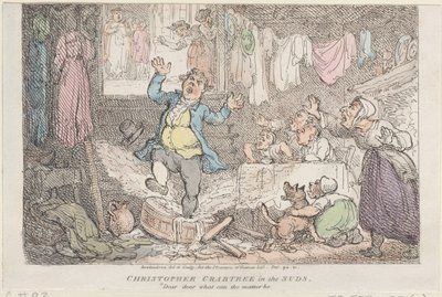 Christopher Crabtree nei guai: Caro, caro cosa può essere successo da Thomas Rowlandson