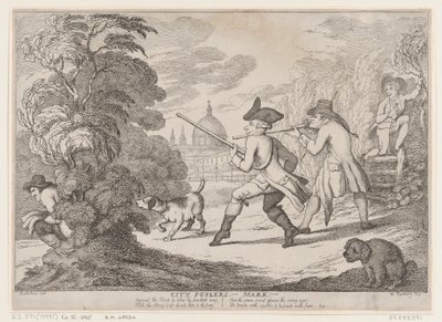City Foulers-Mark!, 1799 da Thomas Rowlandson