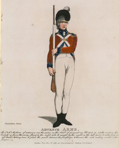 Associazione di Clerkenwell: Avanzare le armi da Thomas Rowlandson