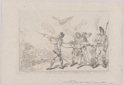 [Col. Topham che cerca, con il suo spruzzo, di spegnere il genio di Holma..., 10 dicembre 1784 da Thomas Rowlandson