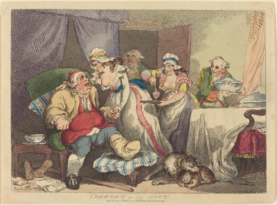 Conforto nella gotta da Thomas Rowlandson