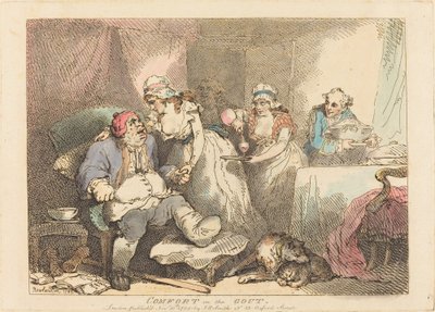 Conforto nella gotta da Thomas Rowlandson