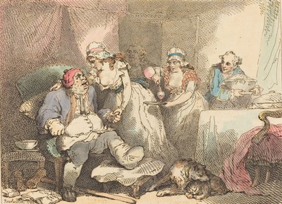 Conforto nella gotta, 1785 da Thomas Rowlandson