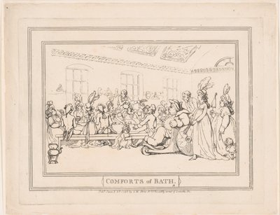 I piaceri del bagno, tavola 11 da Thomas Rowlandson