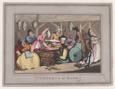 Comforts of Bath, Tavola 4, 6 gennaio 1798 da Thomas Rowlandson