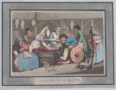 Comforts of Bath, Tavola 4, 6 gennaio 1798 da Thomas Rowlandson