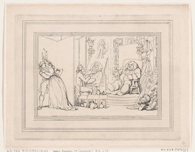 Comforts of Bath, Tavola 6, 6 gennaio 1798 da Thomas Rowlandson