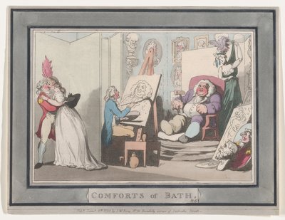 Comforts of Bath, Tavola 6 da Thomas Rowlandson