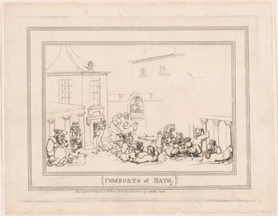 I piaceri del bagno, tavola 7 da Thomas Rowlandson