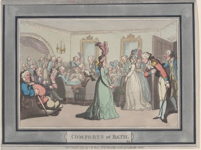 Comforts of Bath, Piatto 8, 6 gennaio 1798 da Thomas Rowlandson